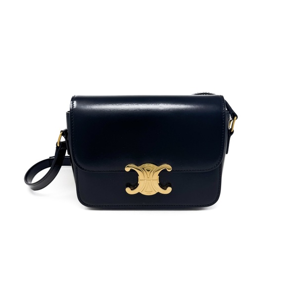 Celine Black Teen Triomphe Bag - Picture 1 of 10